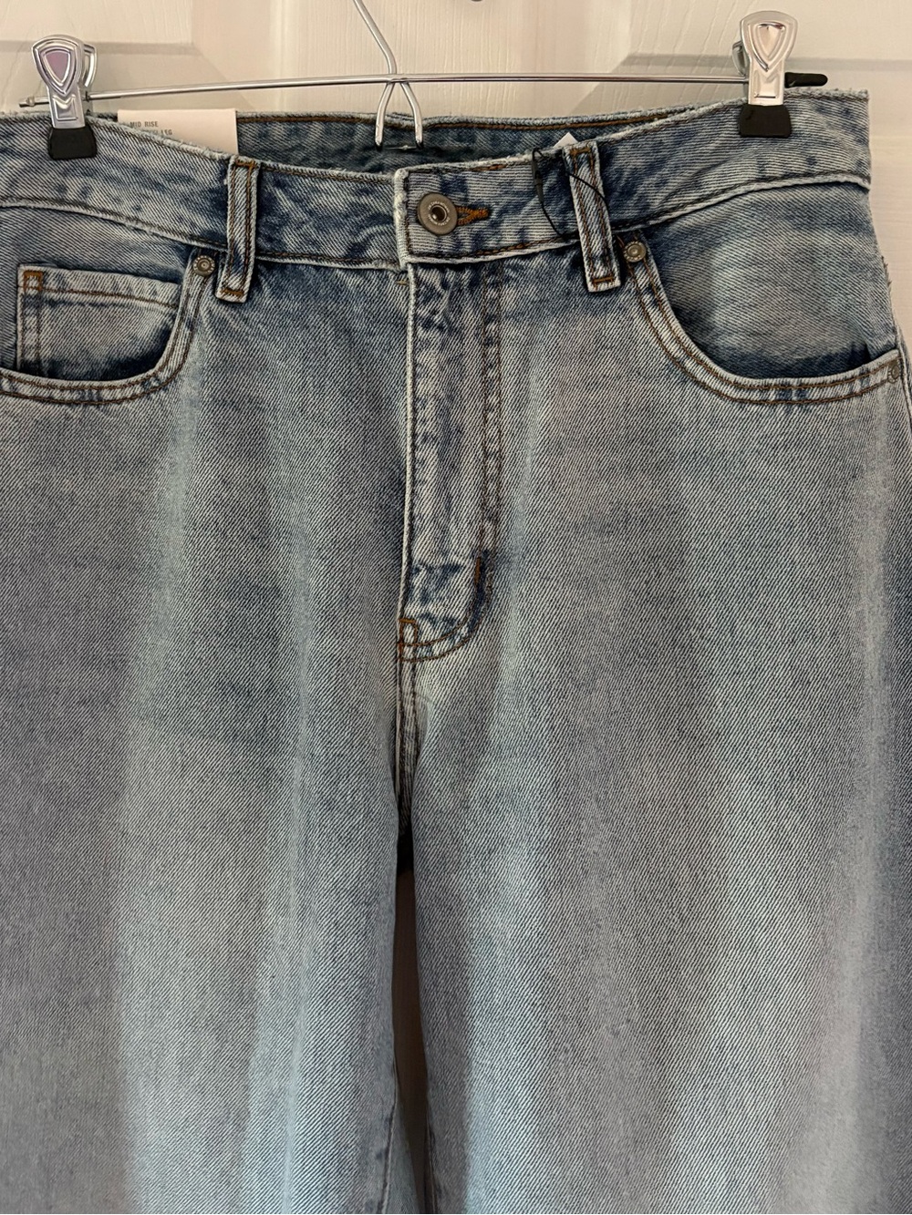 Zara The ZW Cuffed Light Blue Balloon JeansSize 6 - Picture 10 of 16